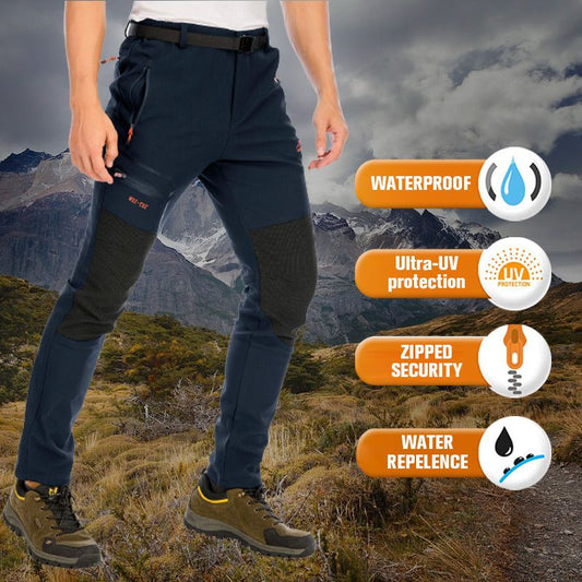 Men's Fleece-Lined Waterproof Cargo Pants – Plus Size Quick-Dry Winter Hiking Pants ❄️👖🌲